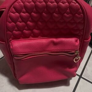 Pink Quilted Heart Backpack